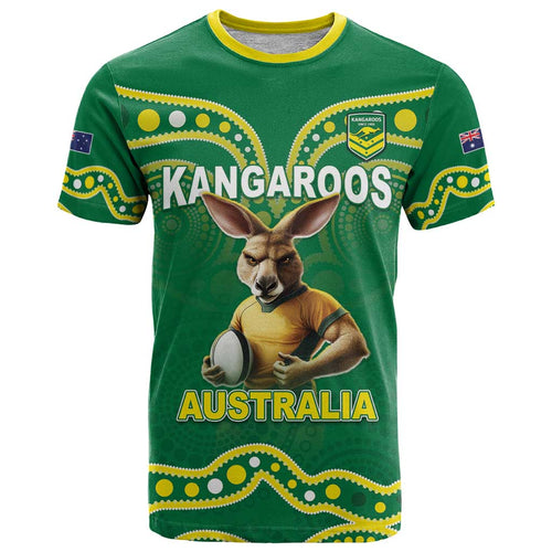Australia Rugby Custom T Shirt Kangaroos Make History Pacific Champions