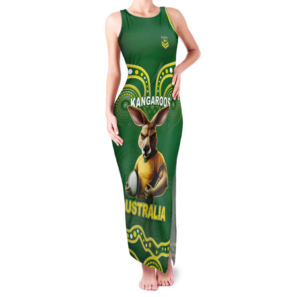 Australia Rugby Custom Tank Maxi Dress Kangaroos Make History Pacific Champions