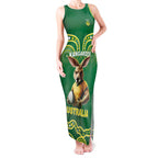 Australia Rugby Custom Tank Maxi Dress Kangaroos Make History Pacific Champions