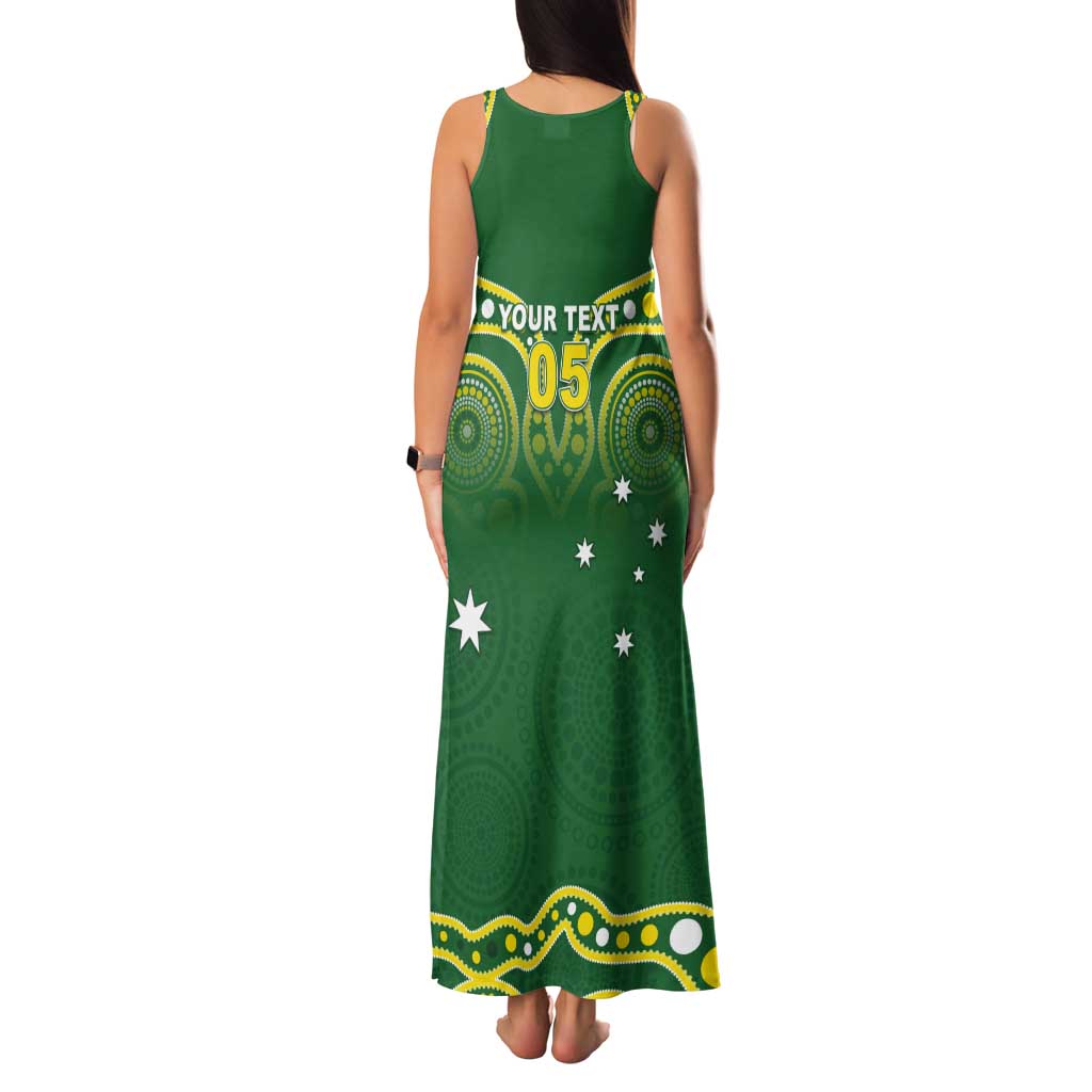 Australia Rugby Custom Tank Maxi Dress Kangaroos Make History Pacific Champions