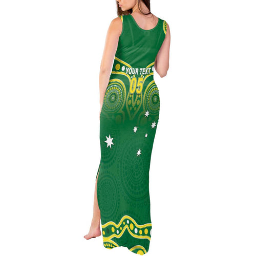 Australia Rugby Custom Tank Maxi Dress Kangaroos Make History Pacific Champions
