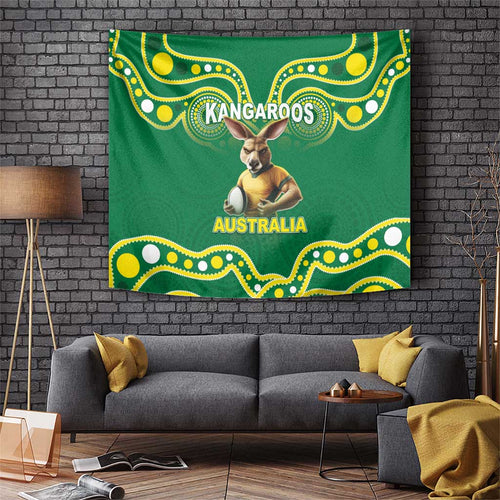 Australia Rugby Custom Tapestry Kangaroos Make History Pacific Champions