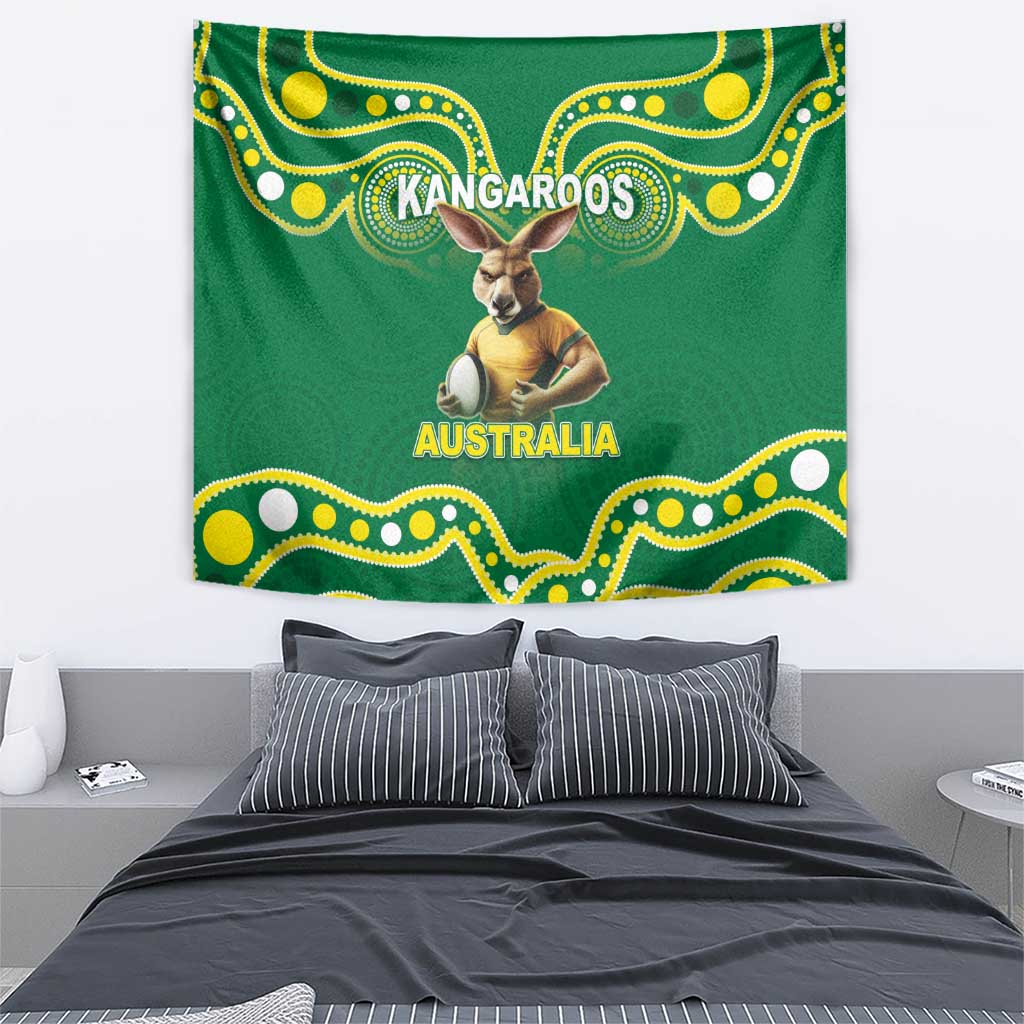 Australia Rugby Custom Tapestry Kangaroos Make History Pacific Champions