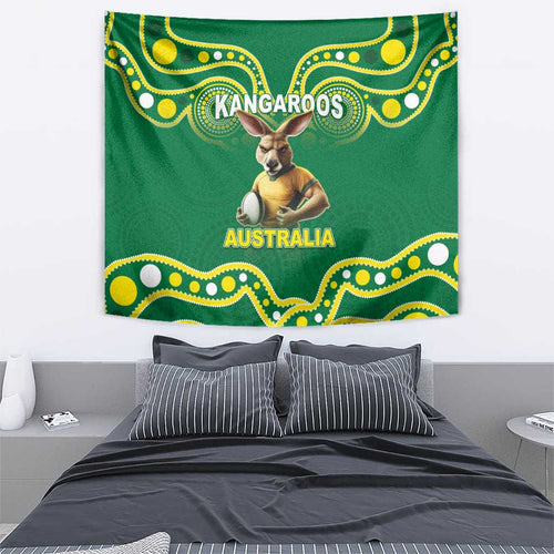 Australia Rugby Custom Tapestry Kangaroos Make History Pacific Champions