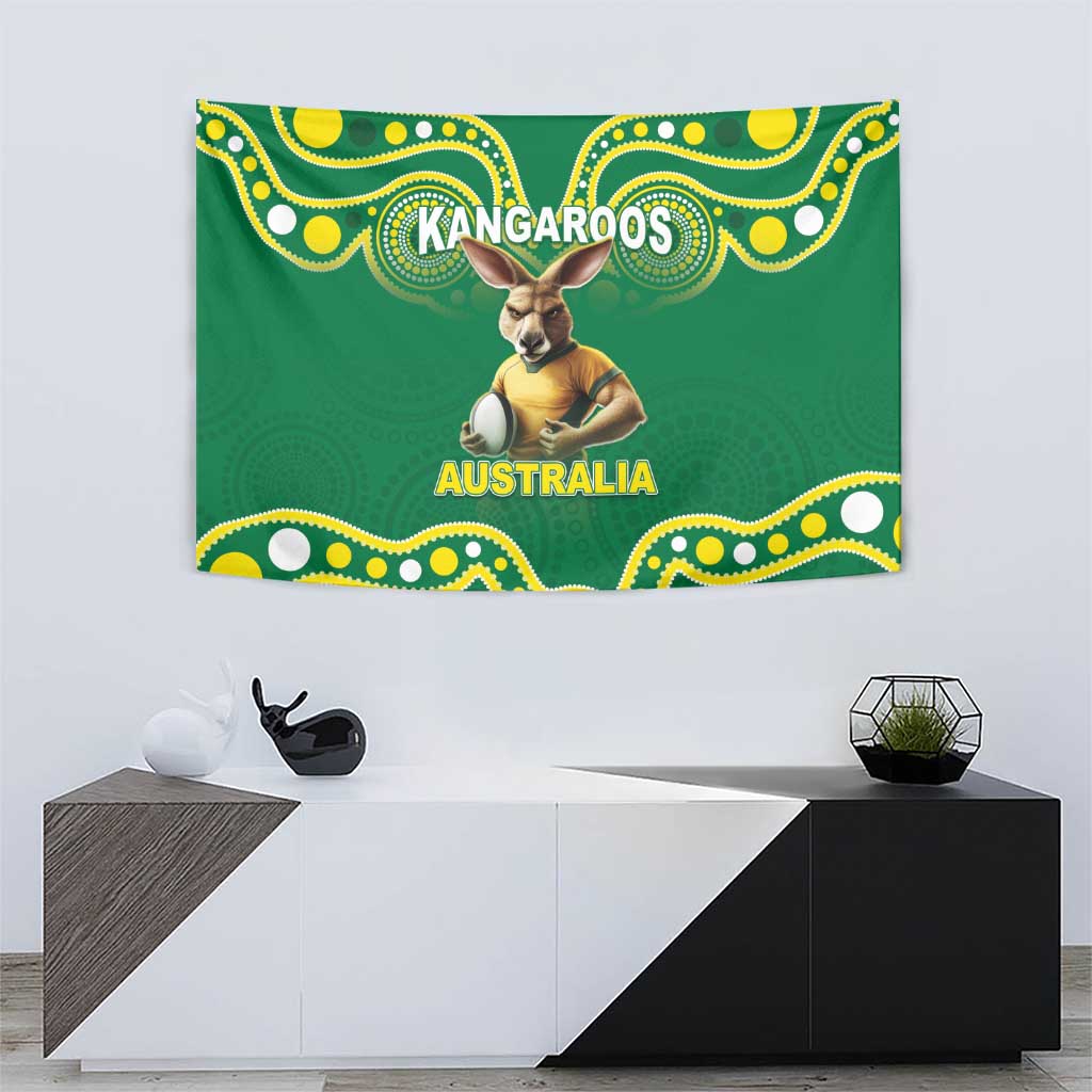 Australia Rugby Custom Tapestry Kangaroos Make History Pacific Champions