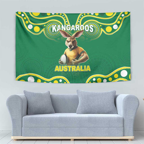 Australia Rugby Custom Tapestry Kangaroos Make History Pacific Champions