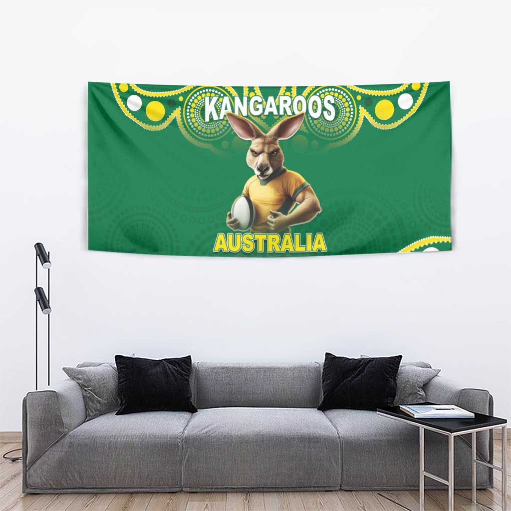 Australia Rugby Custom Tapestry Kangaroos Make History Pacific Champions
