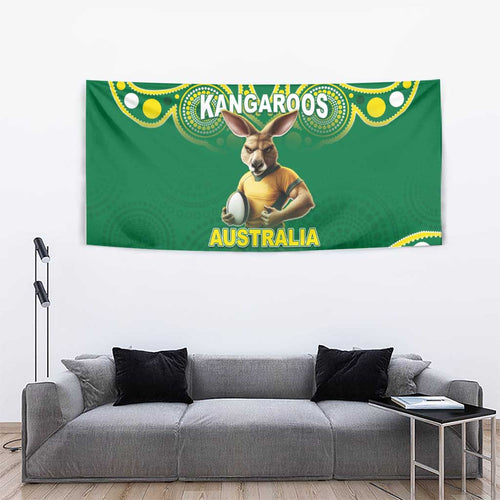 Australia Rugby Custom Tapestry Kangaroos Make History Pacific Champions