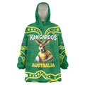 Australia Rugby Custom Wearable Blanket Hoodie Kangaroos Make History Pacific Champions