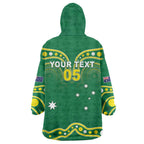 Australia Rugby Custom Wearable Blanket Hoodie Kangaroos Make History Pacific Champions