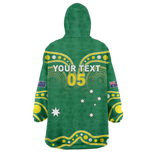 Australia Rugby Custom Wearable Blanket Hoodie Kangaroos Make History Pacific Champions