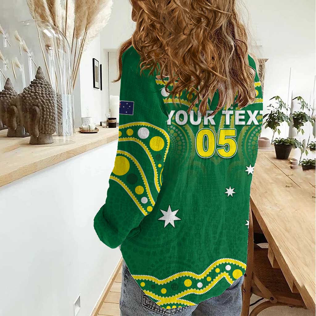 Australia Rugby Custom Women Casual Shirt Kangaroos Make History Pacific Champions
