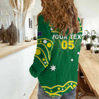 Australia Rugby Custom Women Casual Shirt Kangaroos Make History Pacific Champions