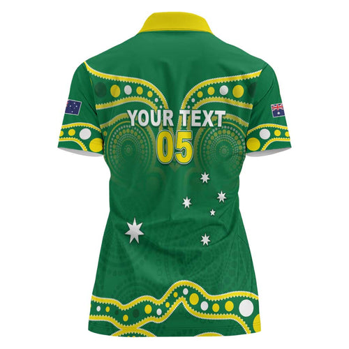 Australia Rugby Custom Women Polo Shirt Kangaroos Make History Pacific Champions