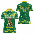 Australia Rugby Custom Women Polo Shirt Kangaroos Make History Pacific Champions