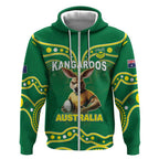 Australia Rugby Custom Zip Hoodie Kangaroos Make History Pacific Champions