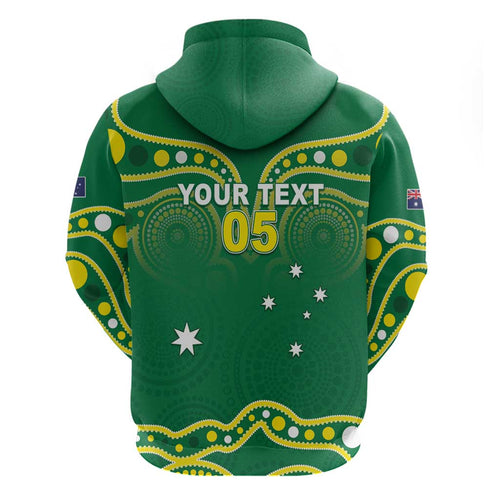 Australia Rugby Custom Zip Hoodie Kangaroos Make History Pacific Champions