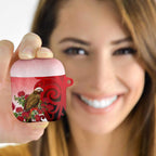 New Zealand Parrot Kaka AirPods Case Maori Koru With Pohutukawa Flowers - Aussie Hoodie