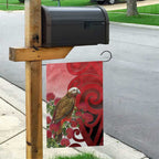 New Zealand Parrot Kaka Garden Flag Maori Koru With Pohutukawa Flowers - Aussie Hoodie