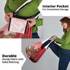 New Zealand Parrot Kaka Grocery Bag Maori Koru With Pohutukawa Flowers - Aussie Hoodie