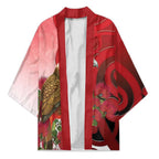 New Zealand Parrot Kaka Kimono Maori Koru With Pohutukawa Flowers - Aussie Hoodie