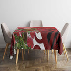 New Zealand Parrot Kaka Tablecloth Maori Koru With Pohutukawa Flowers - Aussie Hoodie