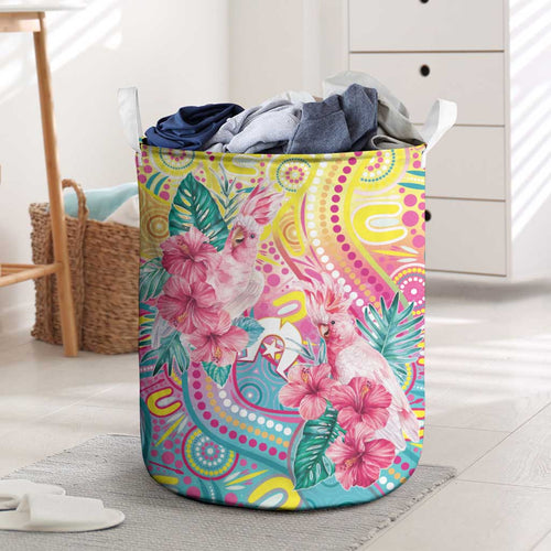 Australia Indigenous NAIDOC Week With Cockatoos Laundry Basket