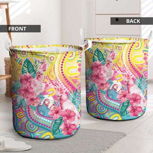 Australia Indigenous NAIDOC Week With Cockatoos Laundry Basket