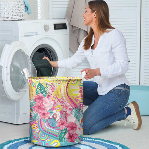 Australia Indigenous NAIDOC Week With Cockatoos Laundry Basket