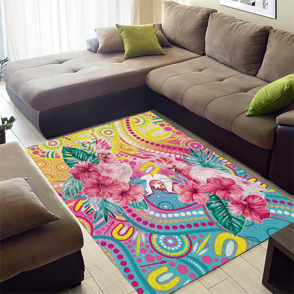 Australia Indigenous NAIDOC Week With Cockatoos Area Rug