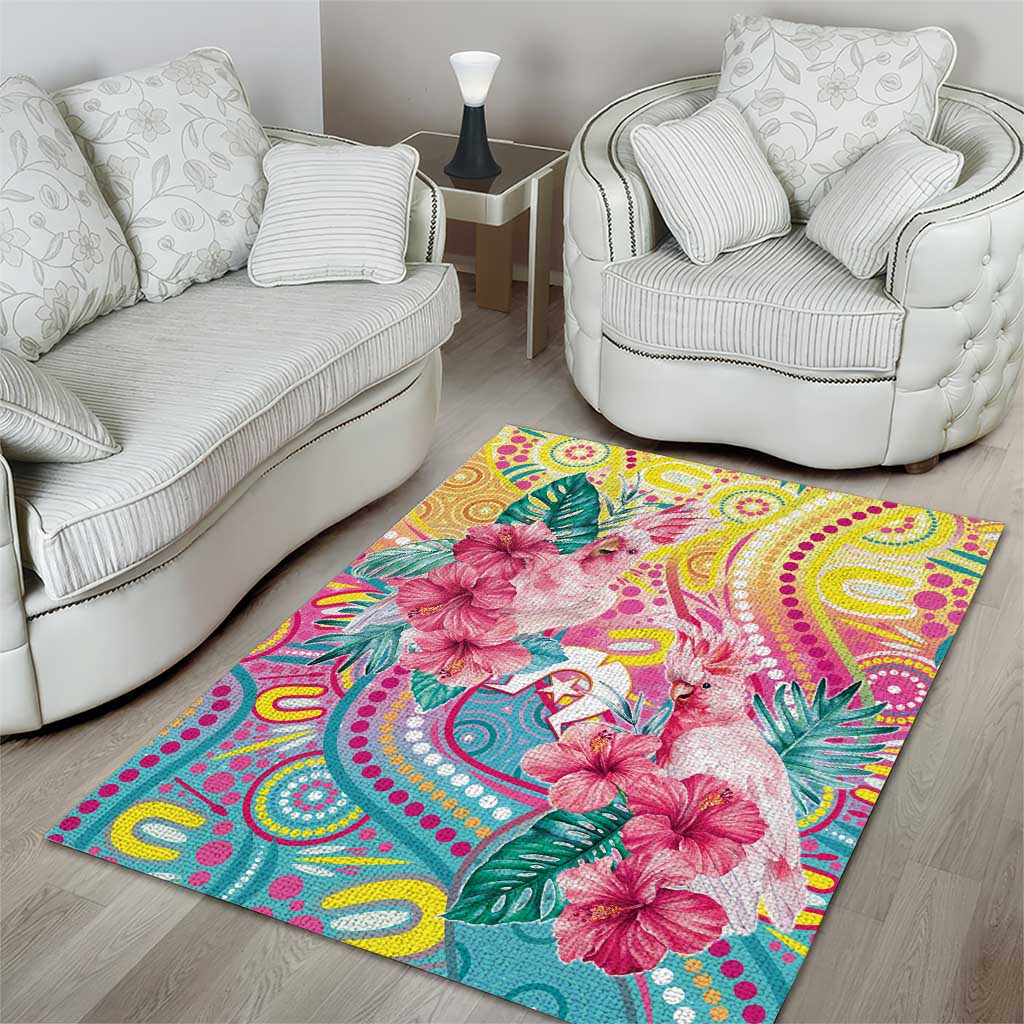 Australia Indigenous NAIDOC Week With Cockatoos Area Rug