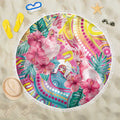 Australia Indigenous NAIDOC Week With Cockatoos Beach Blanket