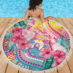Australia Indigenous NAIDOC Week With Cockatoos Beach Blanket