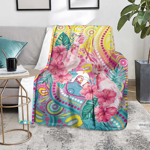 Australia Indigenous NAIDOC Week With Cockatoos Blanket