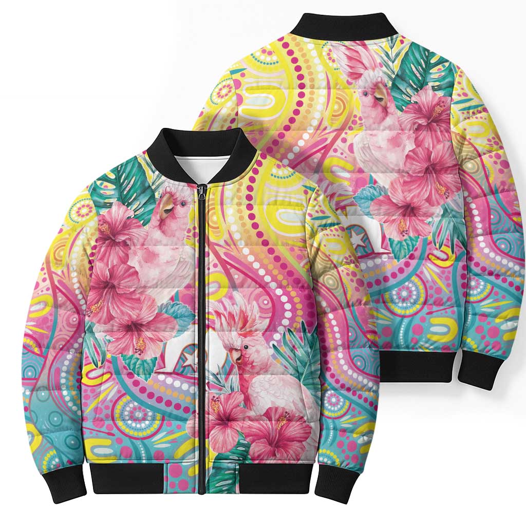Australia Indigenous NAIDOC Week With Cockatoos Bomber Puffer Jacket