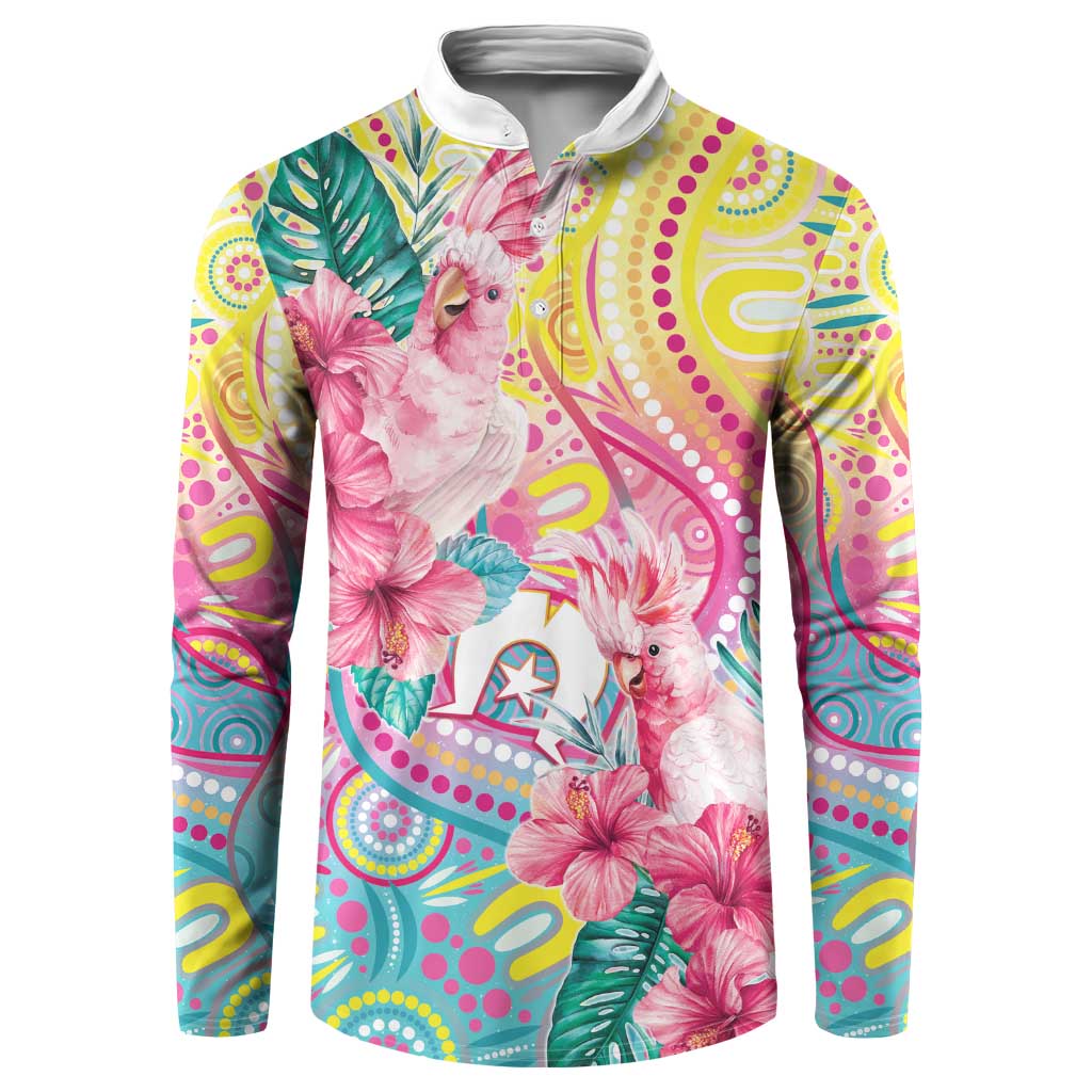 Australia Indigenous NAIDOC Week With Cockatoos Button Sweatshirt