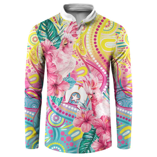 Australia Indigenous NAIDOC Week With Cockatoos Button Sweatshirt