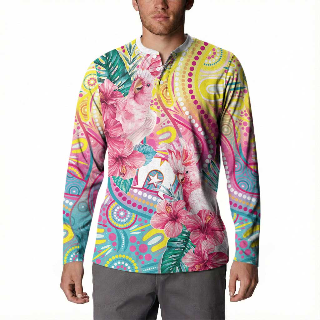 Australia Indigenous NAIDOC Week With Cockatoos Button Sweatshirt