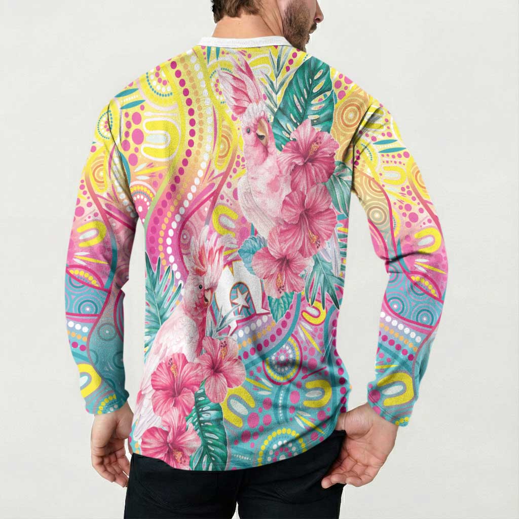 Australia Indigenous NAIDOC Week With Cockatoos Button Sweatshirt