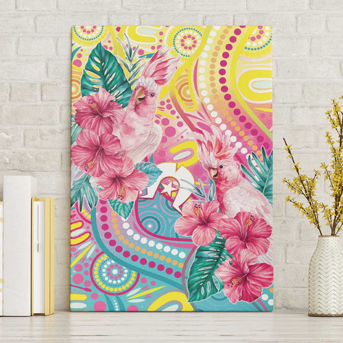 Australia Indigenous NAIDOC Week With Cockatoos Canvas Wall Art