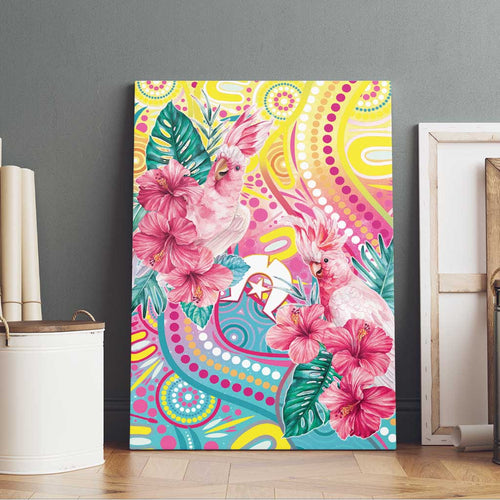 Australia Indigenous NAIDOC Week With Cockatoos Canvas Wall Art