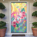 Australia Indigenous NAIDOC Week With Cockatoos Door Cover