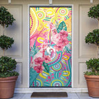 Australia Indigenous NAIDOC Week With Cockatoos Door Cover