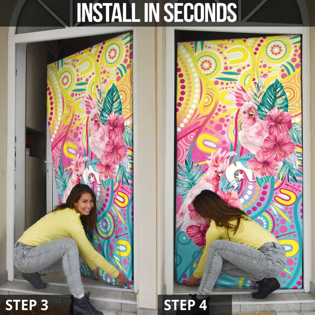 Australia Indigenous NAIDOC Week With Cockatoos Door Cover