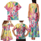 Australia Indigenous NAIDOC Week With Cockatoos Family Matching Tank Maxi Dress and Hawaiian Shirt