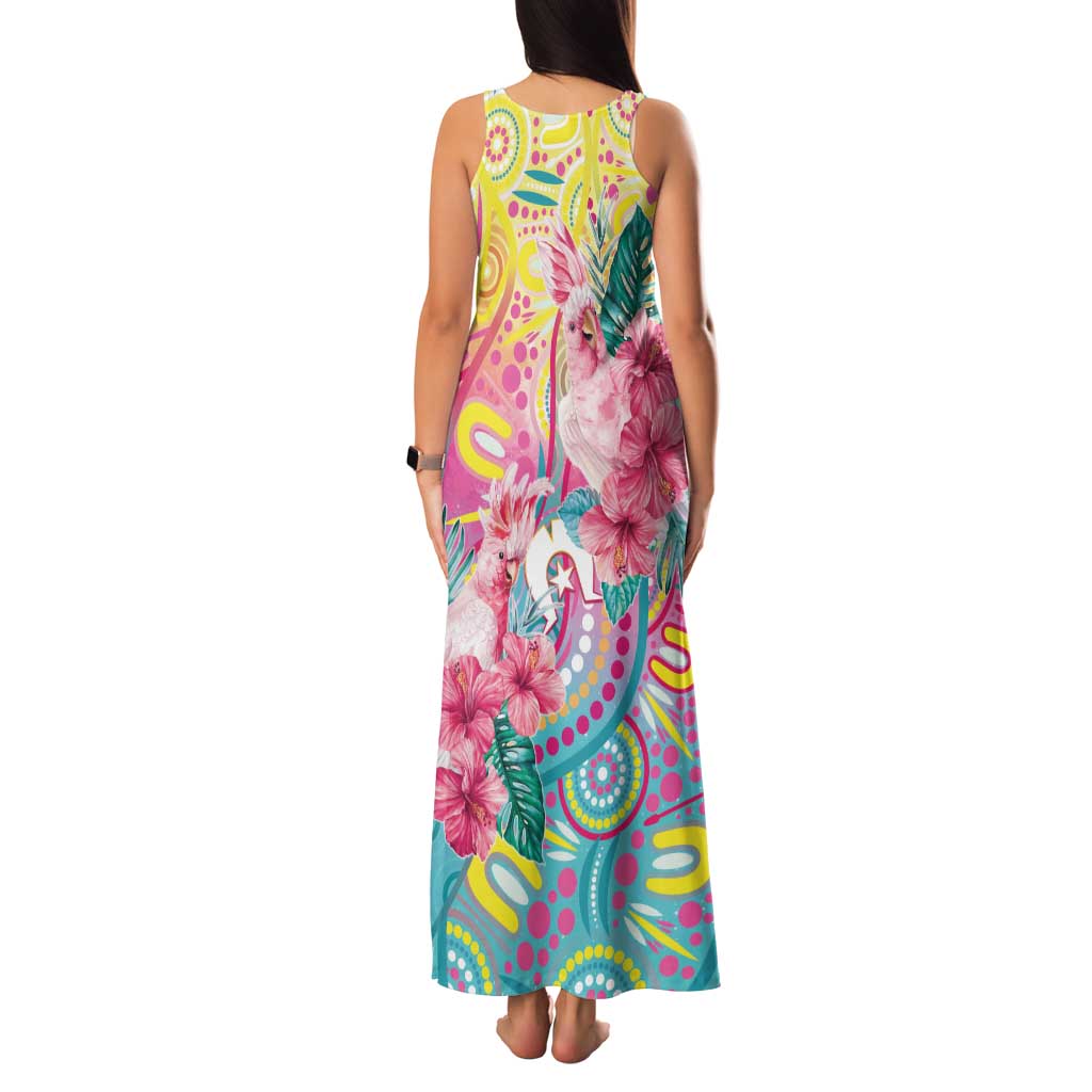 Australia Indigenous NAIDOC Week With Cockatoos Family Matching Tank Maxi Dress and Hawaiian Shirt