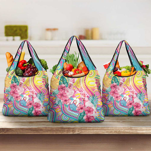 Australia Indigenous NAIDOC Week With Cockatoos Grocery Bag