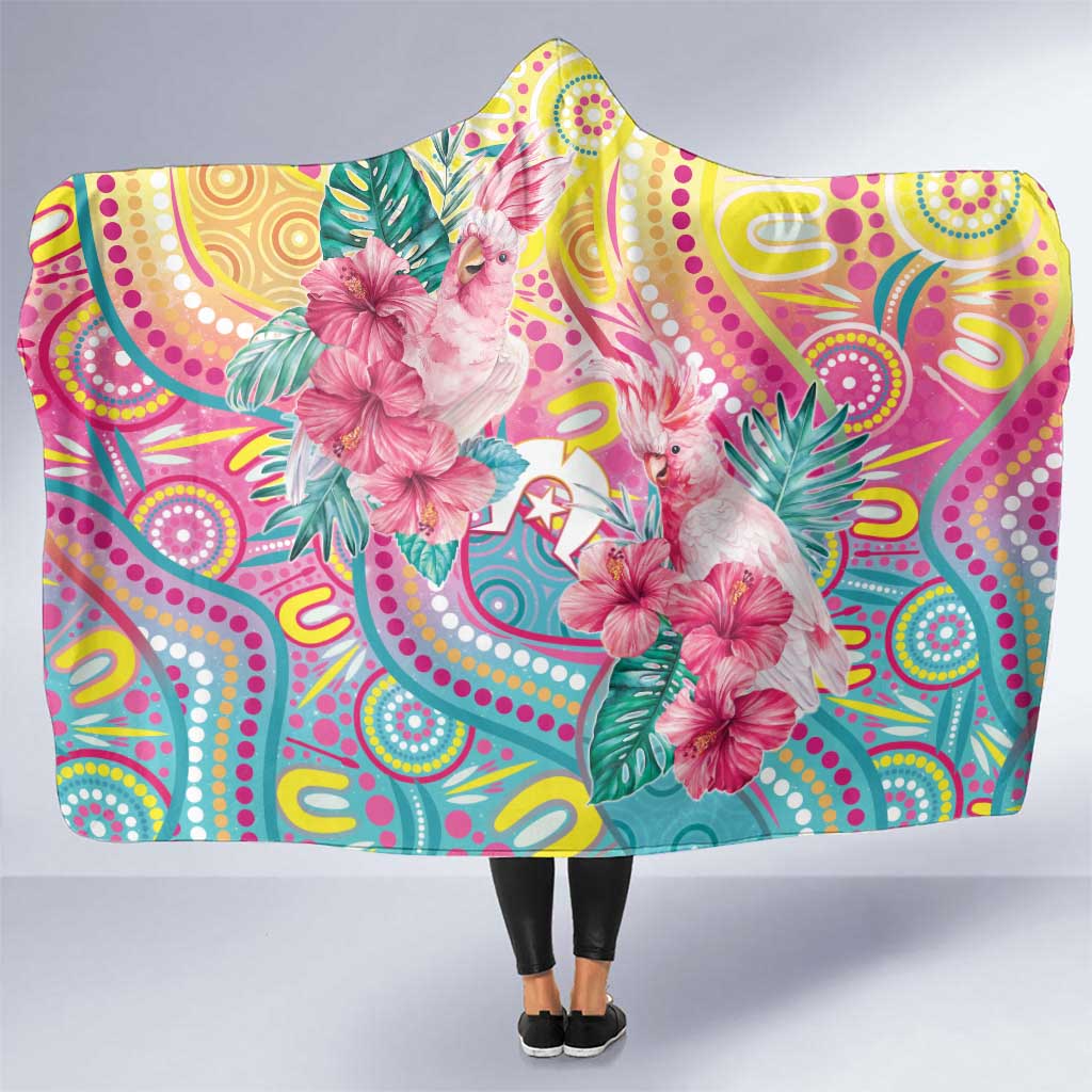 Australia Indigenous NAIDOC Week With Cockatoos Hooded Blanket