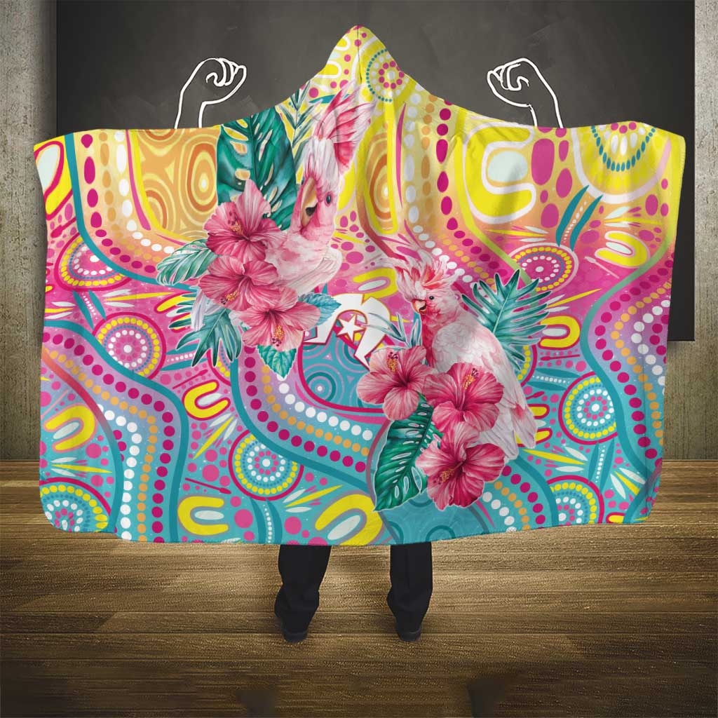 Australia Indigenous NAIDOC Week With Cockatoos Hooded Blanket