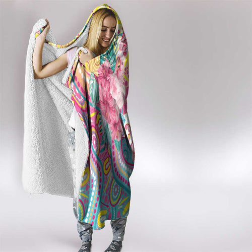 Australia Indigenous NAIDOC Week With Cockatoos Hooded Blanket